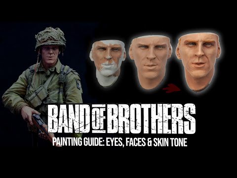 PAINTING FACES WITH ACRYLICS - NUTS PLANET 101ST AIRBORNE BUST (1/10TH SCALE) PART 1