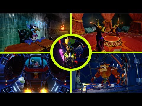 Crash Bandicoot 2: Cortex Strikes Back N-Sane Trilogy - All Bosses