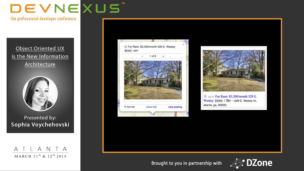 Devnexus 2015 - Object Oriented UX is the New Information Architecture - Sophia Voychehovski