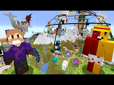 O MAIOR MAPA DE MINECRAFT DE TODOS (TOUR CREATIVE SQUAD 4)