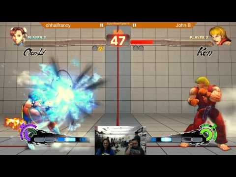 (SF4:AE 2012) ohaifrancy(Chun Li) vs Johnny B (Ken)