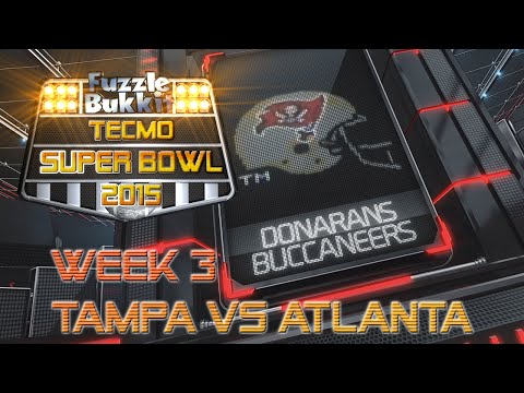 Tecmo Super Bowl 2015 HIGHLIGHT - Week 3 - Game 1 - TB (Donoran) vs. ATL (CPU)