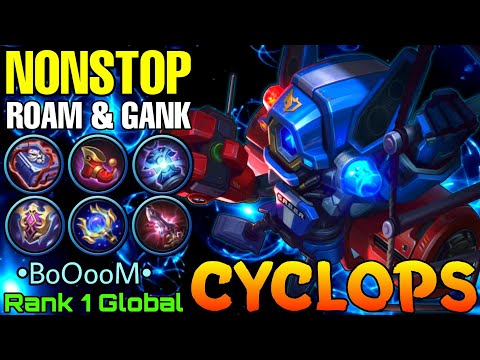 Midlaner Cyclops NonStop Roam & Gank  - Top 1 Global Cyclops by •BoOooM• - Mobile Legends