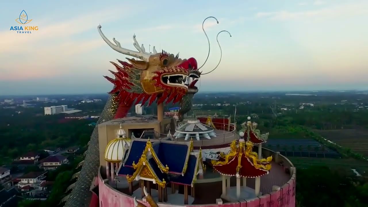 Wat Samphran Dragon Temple in Thailand
