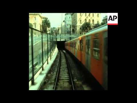 SYND 10/2/80 SCENES OF NEW UNDERGROUND RAILWAY