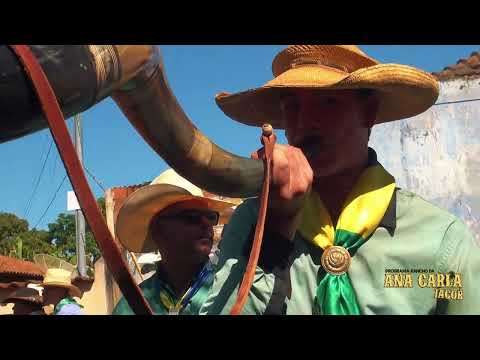 Comitiva de Bom Jesus do Araguaia-MT anciosos para iniciar o Desfile de Cavaleiros em Trindade-GO