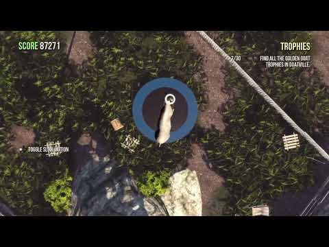 Around the World in 5 Jumps 🏆 trophy. Goat Simulator on PS4. (Trophy Tip in description)