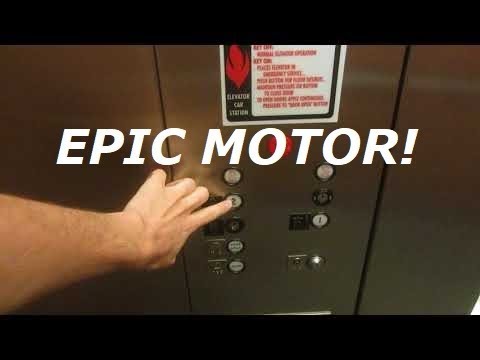 EPIC MOTOR!  Dover hydraulic elevator at Fine arts building, NWMS University, Maryville MO