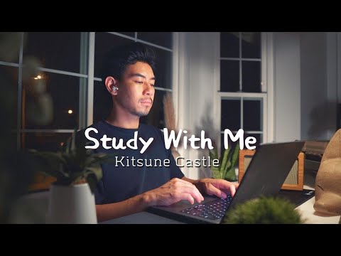 📚 2-HOUR STUDY WITH ME│☔️ Rain Sounds│🏰 Kitsune Castle