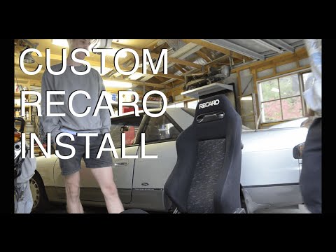 S13 Silvia Custom Recaro Bucket Seat Install