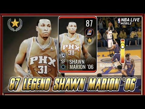 87 OVR SHAWN MARION 06 LEGEND GAMEPLAY! | NBA LIVE MOBILE 19 S3 LEGENDS SHAWN MARION '06 Video