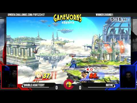 Double A Battery (Cloud) Vs. Nothe (Little Mac) - WR1