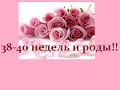 38 и 39 неделя беременности....И роды!!!! 