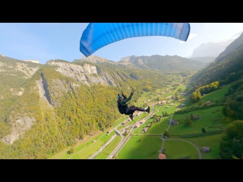 Speedflying in Lauterbrunnen MIRAGE STYLE