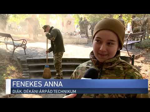 Kadétok takarítottak a halasi temetőben (Halas Tv - Hírnapló)