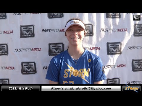 2023 Gia Roth 4.0 GPA - Athletic Lefty Hitter Outfielder Softball Skills Video California Storm
