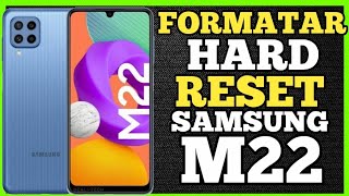 COMO tirar SENHA padrão FORMATAR celular Samsung M22 Passo a passo