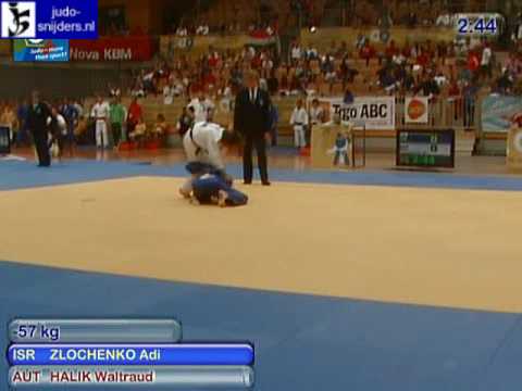 Judo 2009 Koper: Zlochenko (ISR) - Halik (AUT) [-57kg].