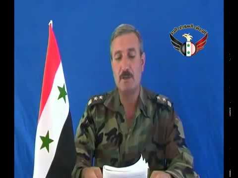 العميد رياض الأسعد يعلن تشكيل كتيبة أبو عبيدة بن الجراح وكتيبة معاوية بن أبي سفيان في دمشق وريفها