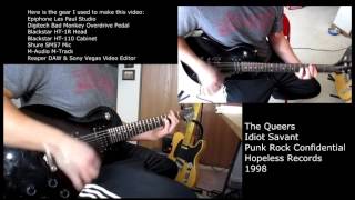 The Queers - Idiot Savant (Guitar Cover)