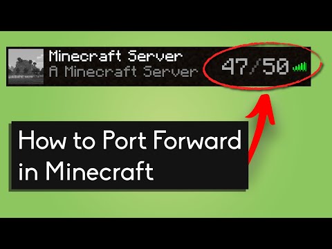How to Port Forward your Minecraft Server - All Versions!