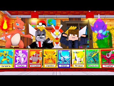 COLECIONANDO todas FIGURINHAS de POKÉMON mais DIFÍCEIS do MUNDO no MINECRAFT