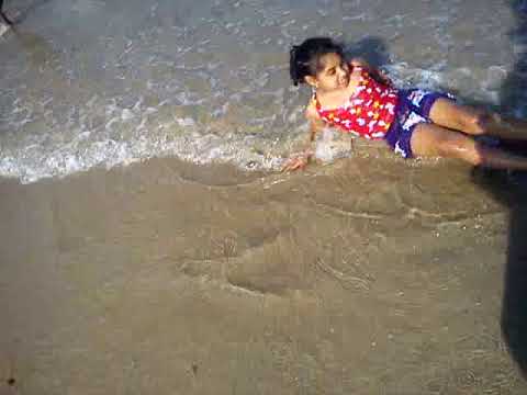 Nishu on the beach