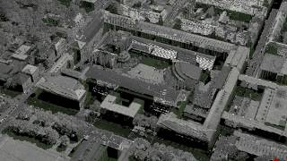 TUM-ALS-2006: Airborne Laser Scanning (ALS), Overlay of 4 scans, co-registered.