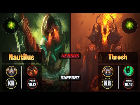 Challenger NAUTILUS [Aftershock] (Support) VS  THRESH - Challenger KR Patch 10.12