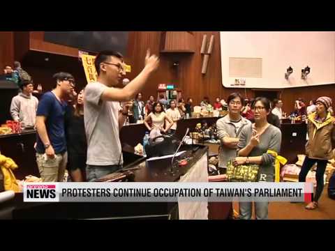 Protesters occupy Taiwan's parliament