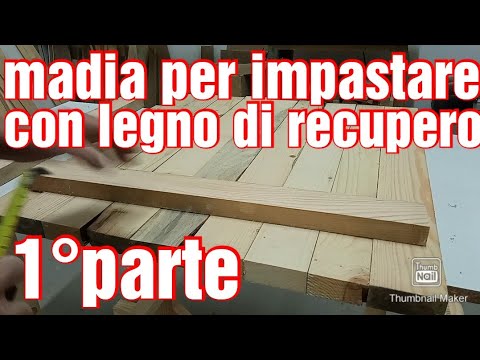 How to make a kneading trough with reclaimed wood