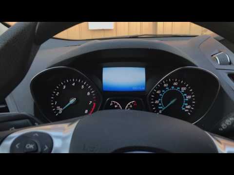 2016 Ford Escape Oil Life Reset Procedure - Change oil soon light