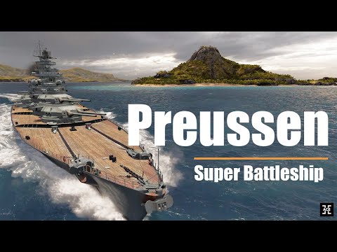 Preussen — German super battleship | Super Heavy AP #worldofwarships #wows