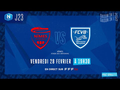J23 I Nîmes Olympique vs FC Villefranche B en replay(1-0) I National FFF 2024-2025