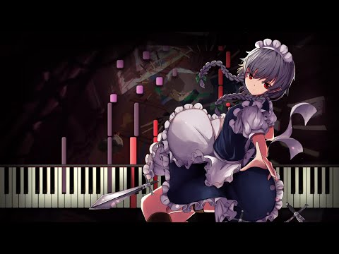 [Piano Solo] Touhou 6 - The Maid and the Pocket Watch of Blood | Synthesia Tutorial | Arrangement