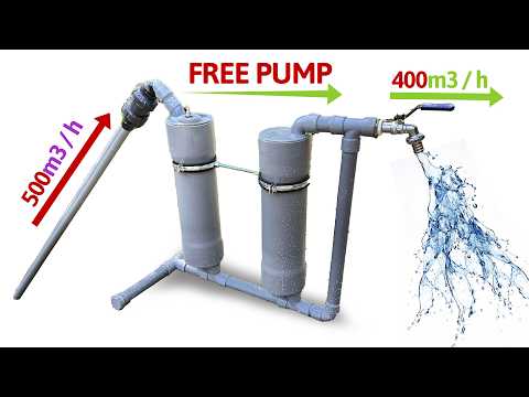 I Turn PVC Pipe Into a Water Pump No Need Electric Power