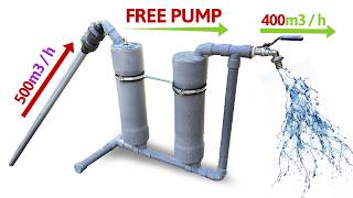 Download lagu I Turn PVC Pipe Into a Water Pump No Need Electric Power mp3