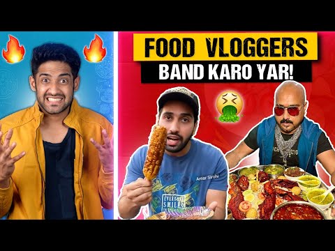 VIRAL INDIAN FOOD VLOGGERS ROAST! 🤮 (PLZ STOP)