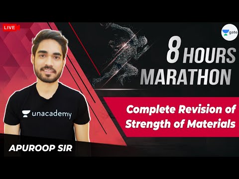 8 Hrs Marathon |  Complete Revision of Strength of Materials  | By Apuroop Sir
