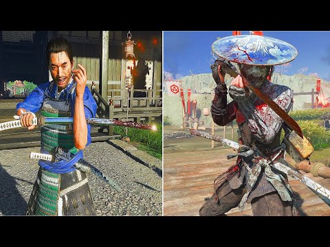 Sword Cleaning Animation Comparison - Ghost of Yotei vs Ghost of Tsushima