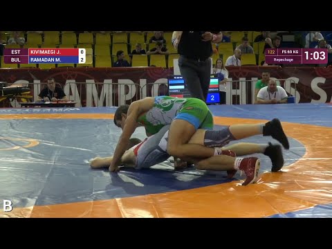 Repechage FS - 69 kg: M. RAMADAN (BUL) df. J. KIVIMAEGI (EST) by VSU, 10-0