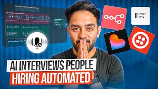 I built AI (n8n + Elevenlabs + Lovable) App to Automate Hiring (free template)