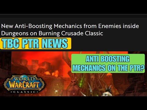 TBC FRESH - PTR BOOSTING NERFED?