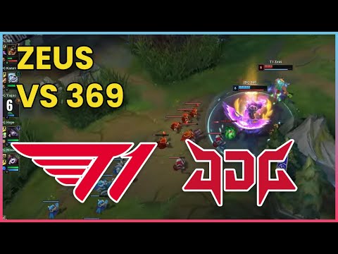 JDG 369 vs T1 Zeus | T1 vs JDG