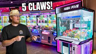 How Many Prizes Can We WIN From The 5 Claw Claw Machine!