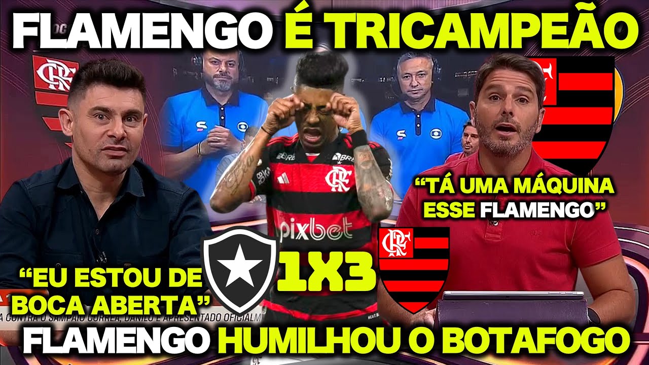 O MALVADÃO VOLTOU ! FLAMENGO É TRICAMPEÃO da SUPERCOPA do BRASIL ! BOTAFOGO 1X3 FLAMENGO
