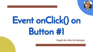 Event onClick() on Button in Khmer Language Ep.1/2