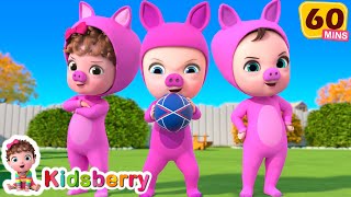 Three Little Pigs Playing Football + More Nursery Rhymes & Baby Songs - Kidsberry