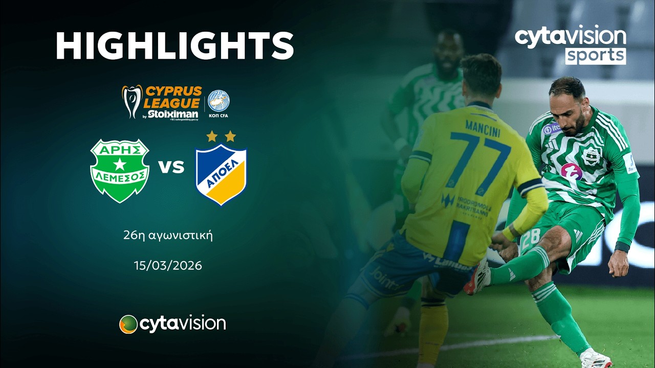 Aris Limassol vs APOEL Nicosia Highlights