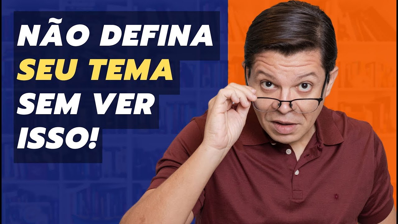 Artigo Científico - Escolher e Delimitar o Tema de TCC  (Rápido e Sem Erros!)